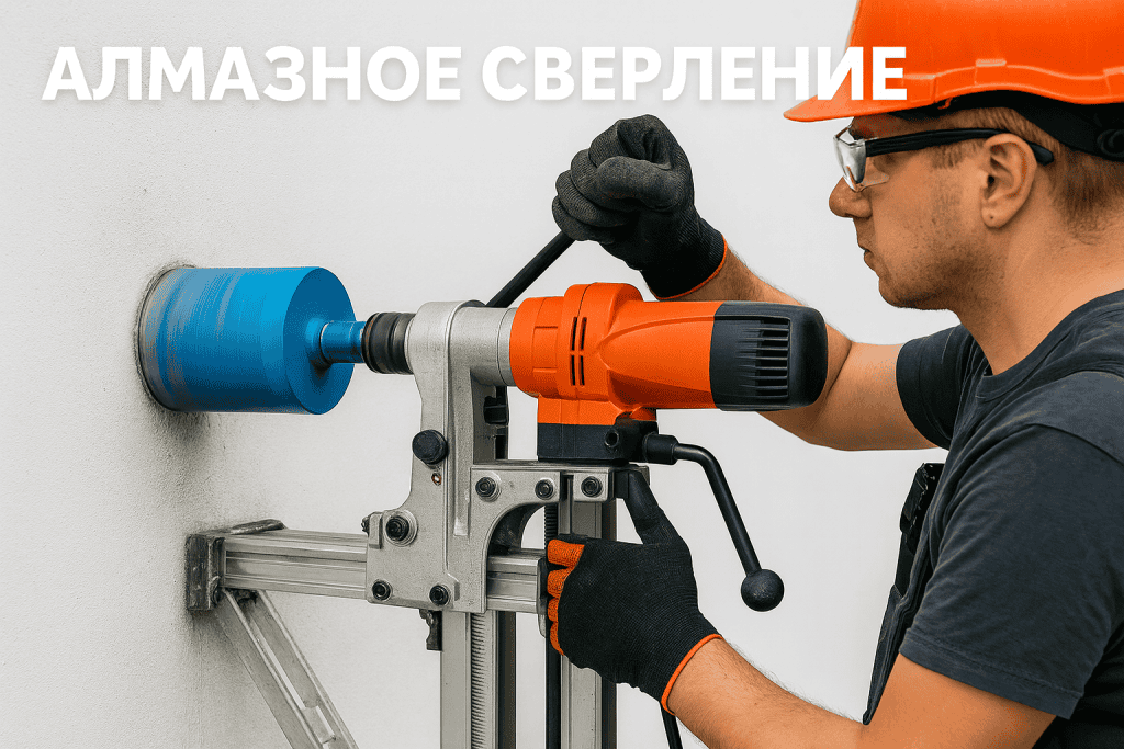 Алмазное сверление в работе с бетоном и камнем.